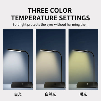 LED Desk Lamp with Wireless Charging