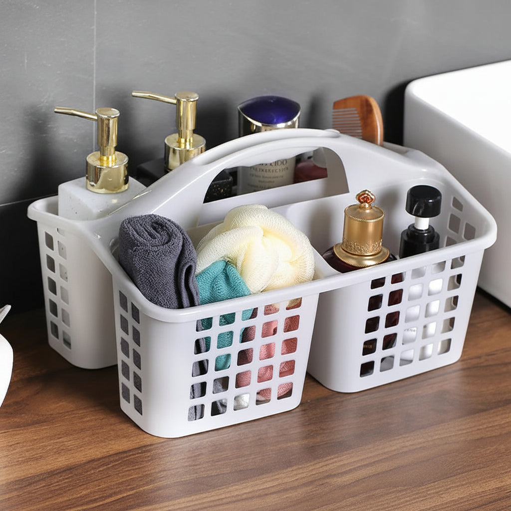 Divided Carry Caddy Basket with Handle
