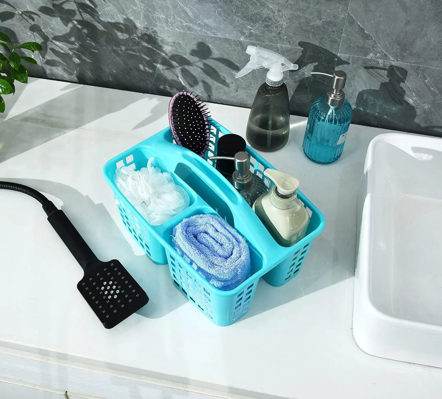 Divided Carry Caddy Basket with Handle