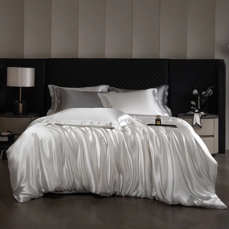 Silk-Feel Bedding Set