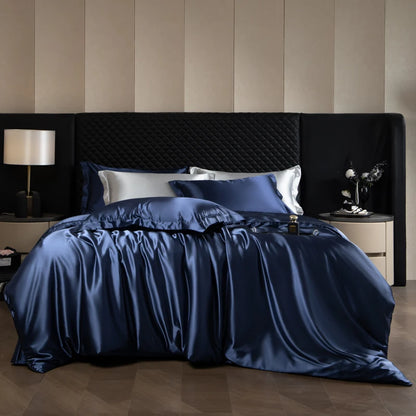 Silk-Feel Bedding Set