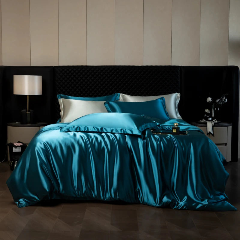 Silk-Feel Bedding Set