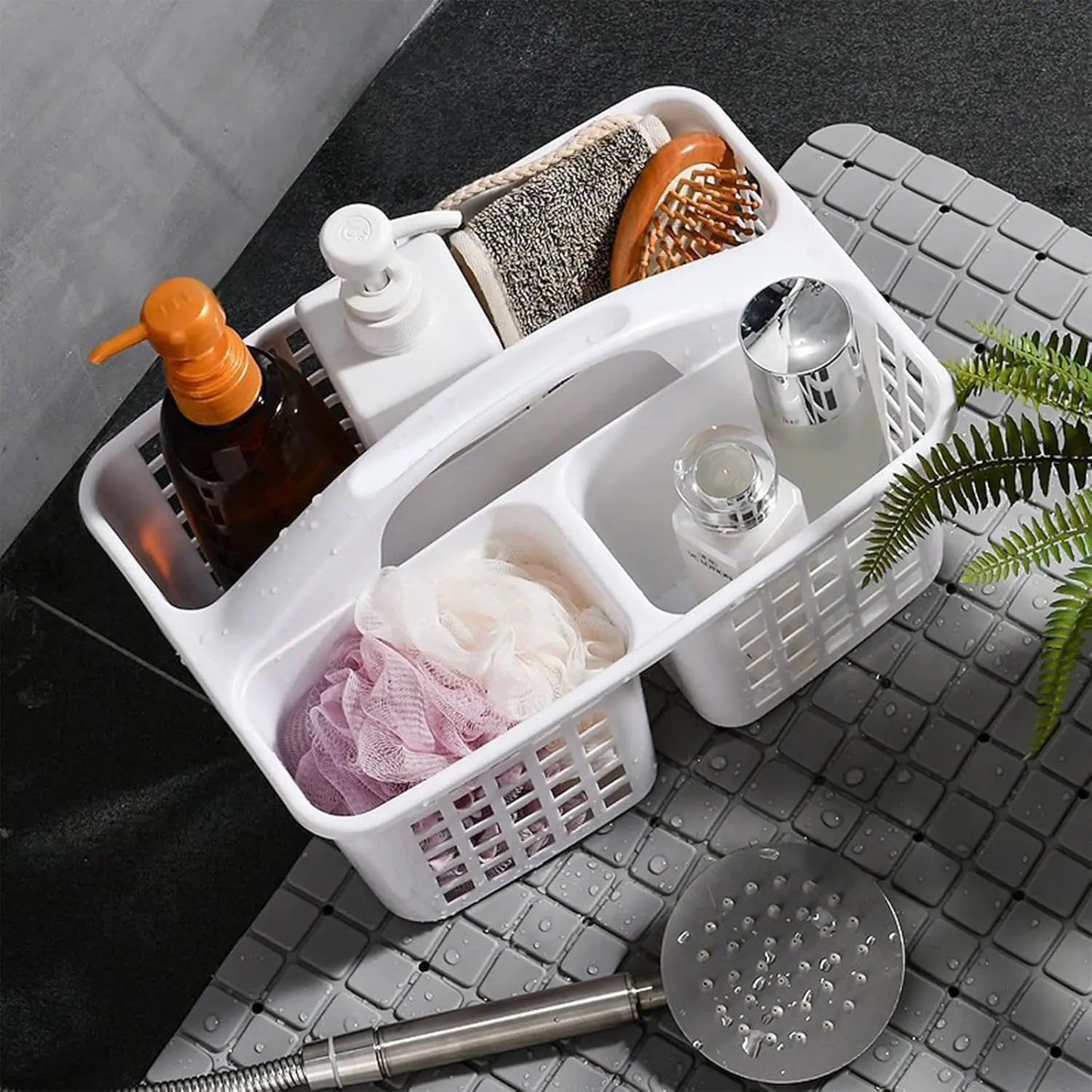 Divided Carry Caddy Basket with Handle