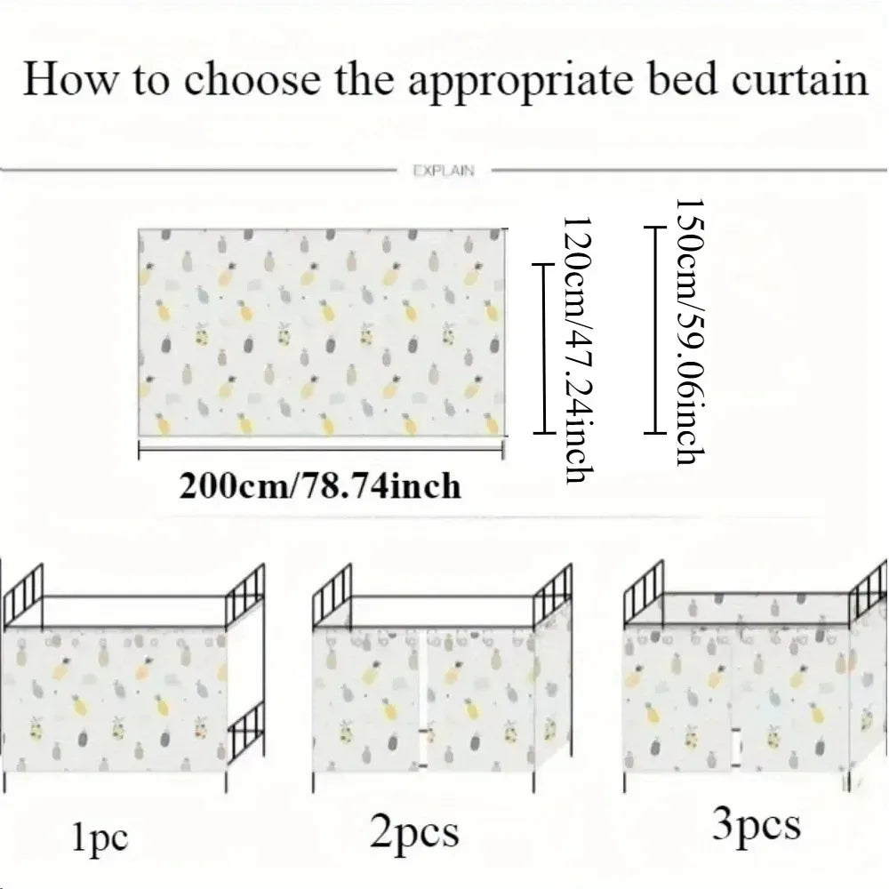 Blackout Bed Curtain for Dorm Beds