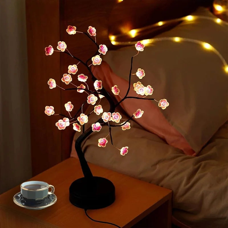 Cherry Blossom Bonsai LED Lamp