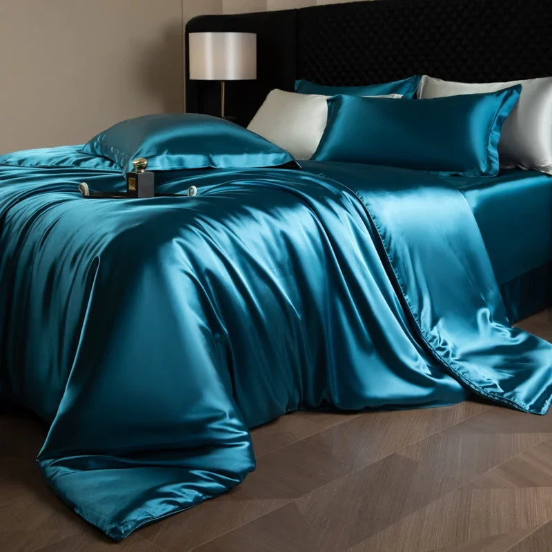 Silk-Feel Bedding Set