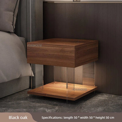 Acrylic Floating Nightstand with LED
