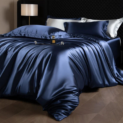 Silk-Feel Bedding Set