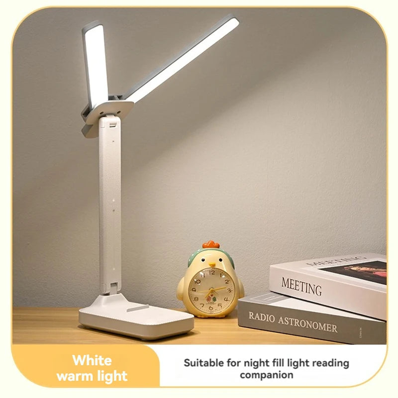 Dual-Head Foldable LED Desk Lamp
