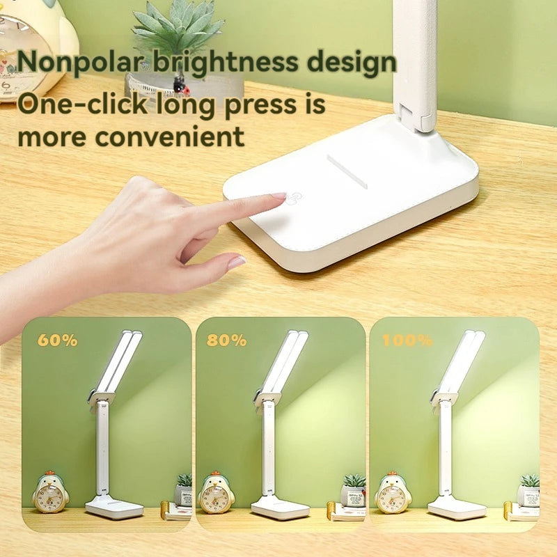 Dual-Head Foldable LED Desk Lamp