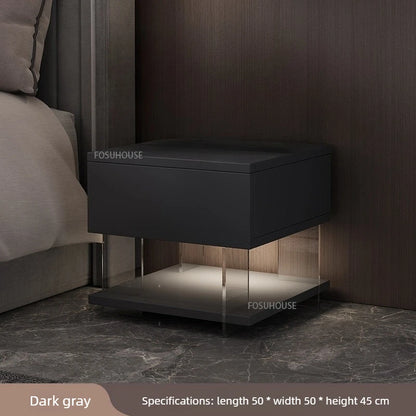 Acrylic Floating Nightstand with LED