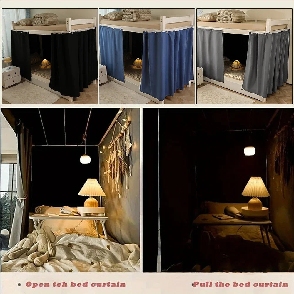 Blackout Bed Curtain for Dorm Beds