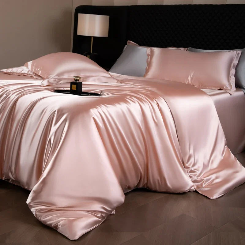 Silk-Feel Bedding Set