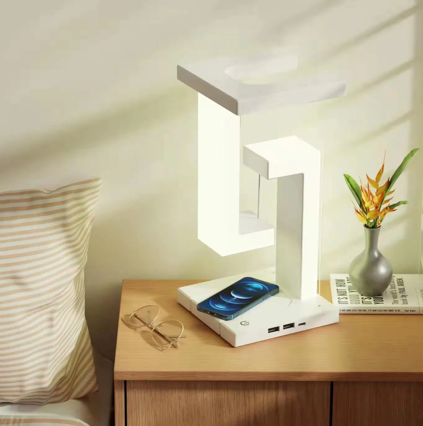 Anti-Gravity Night Light Wireless Charger