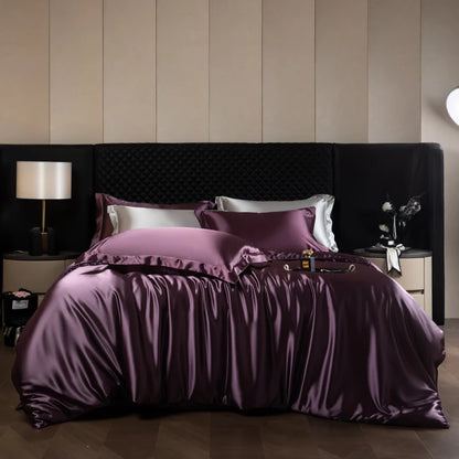 Silk-Feel Bedding Set