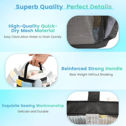 9-Pocket Mesh Shower Caddy Bag