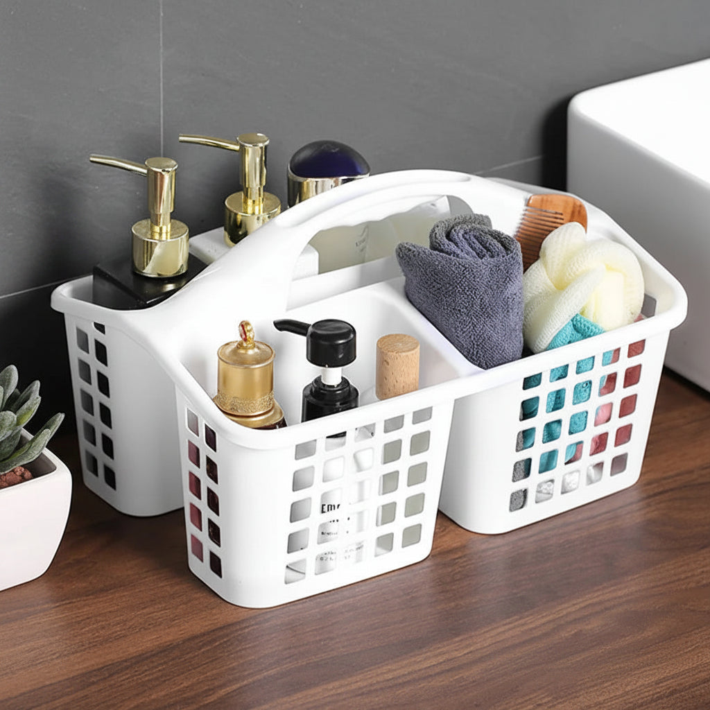 Divided Carry Caddy Basket with Handle