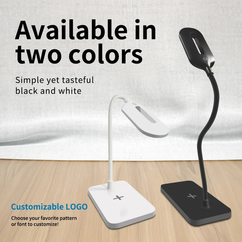LED Desk Lamp with Wireless Charging