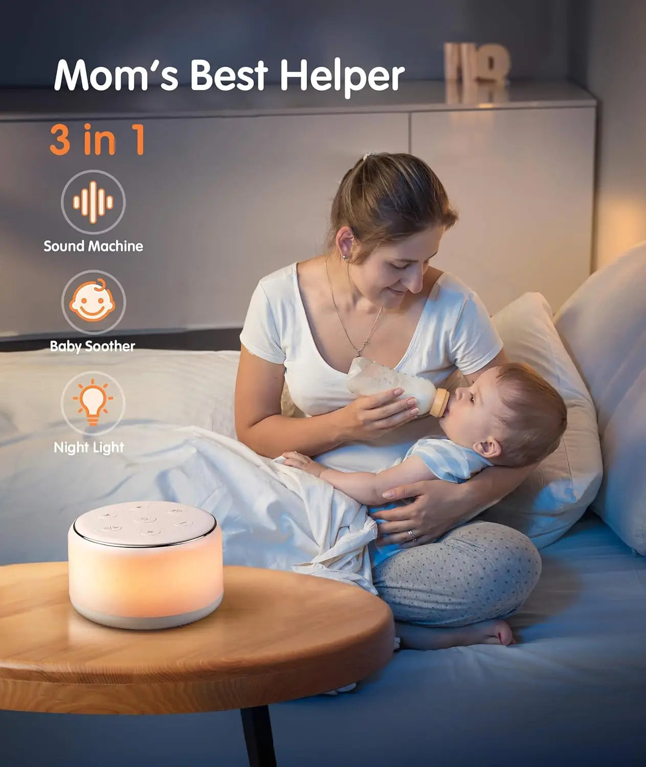 White Noise Machine with Night Light