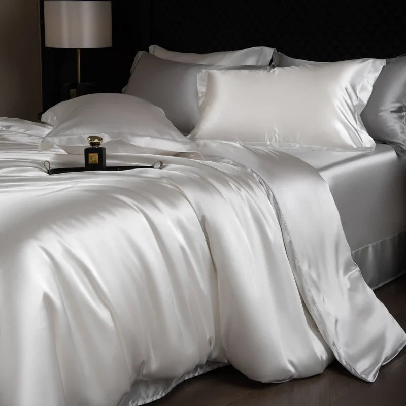 Silk-Feel Bedding Set