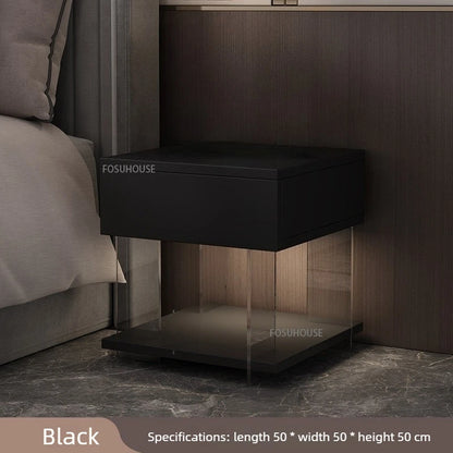Acrylic Floating Nightstand with LED