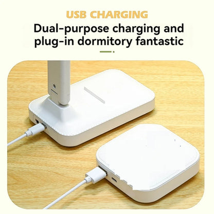 Dual-Head Foldable LED Desk Lamp