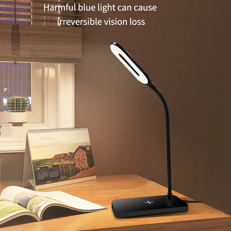 LED Desk Lamp with Wireless Charging