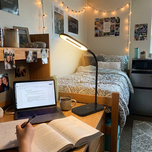 Reading Desk Lamp in dorm room lifestyle setting