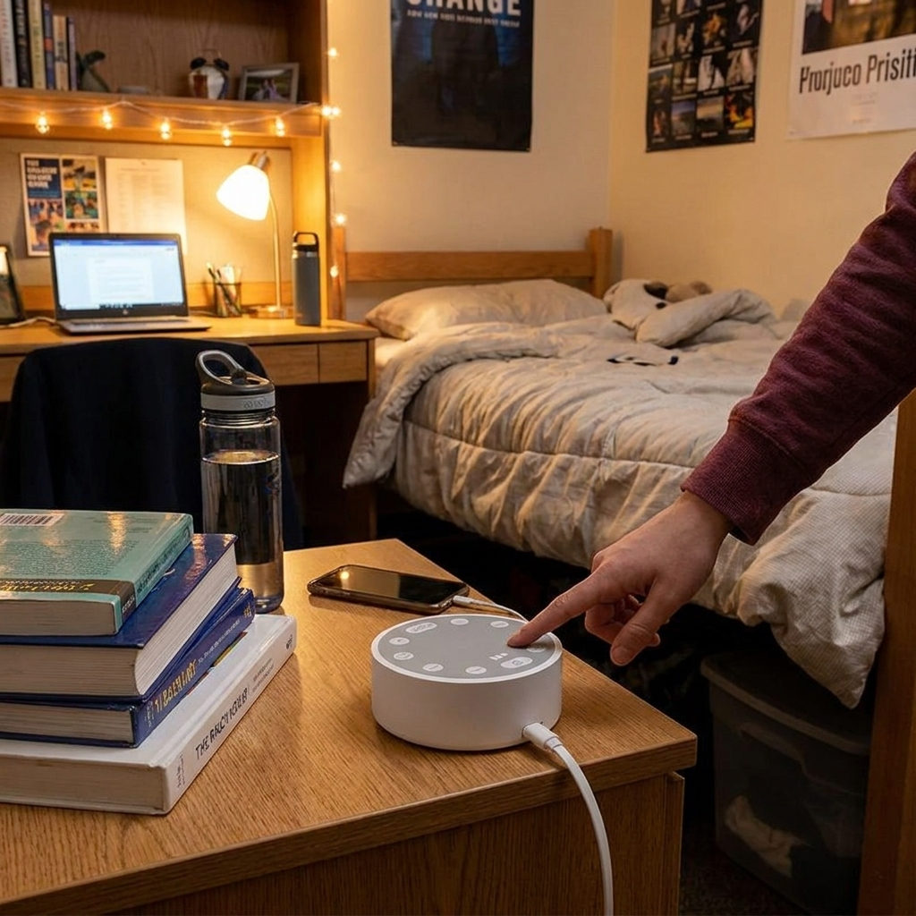 Intelligent Speaker in dorm room lifestyle setting