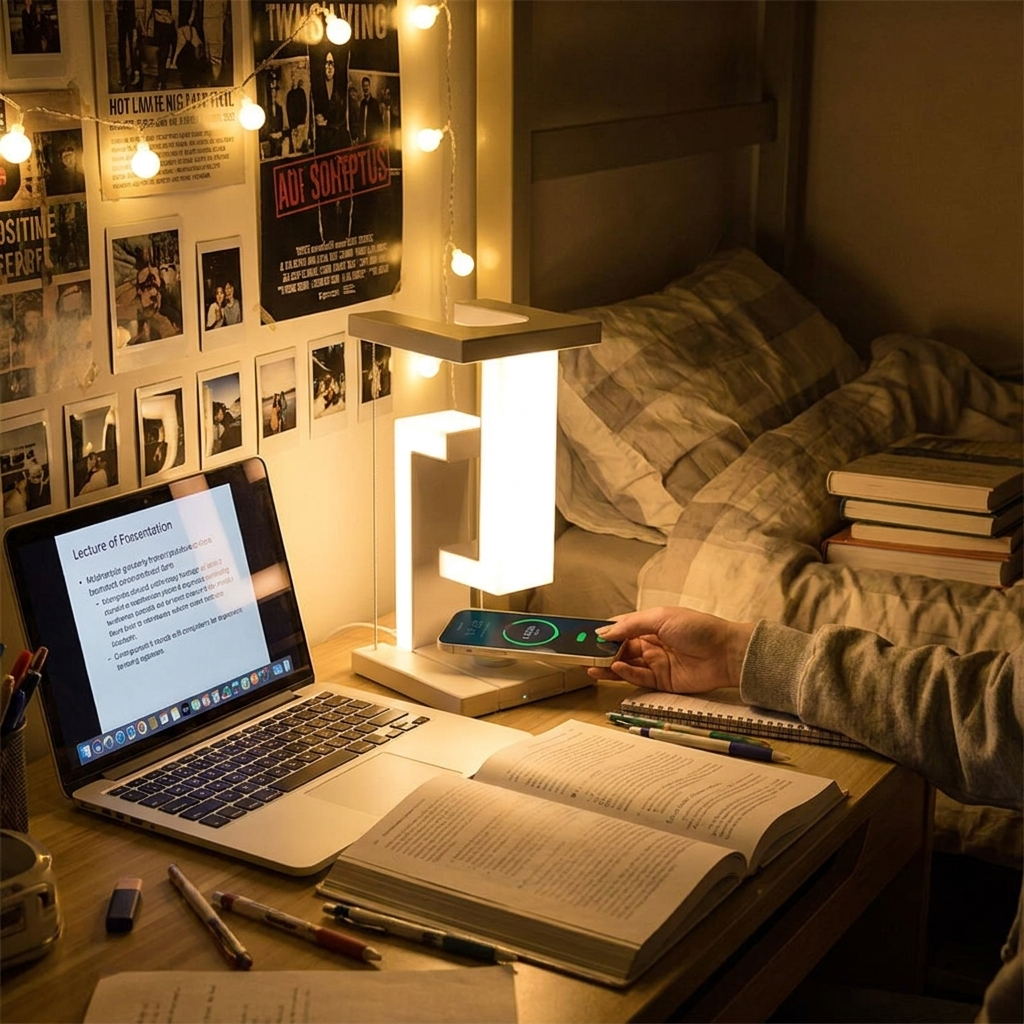 Anti-gravity Night Light in dorm room lifestyle setting